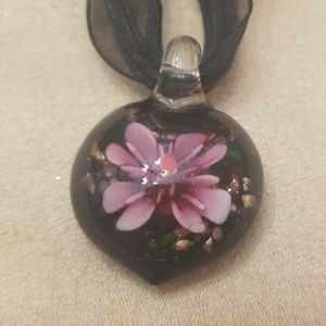 Handblown glass heart